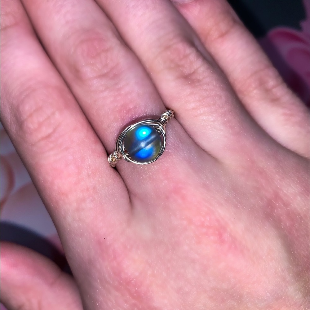 Handmade wrapped wire ring